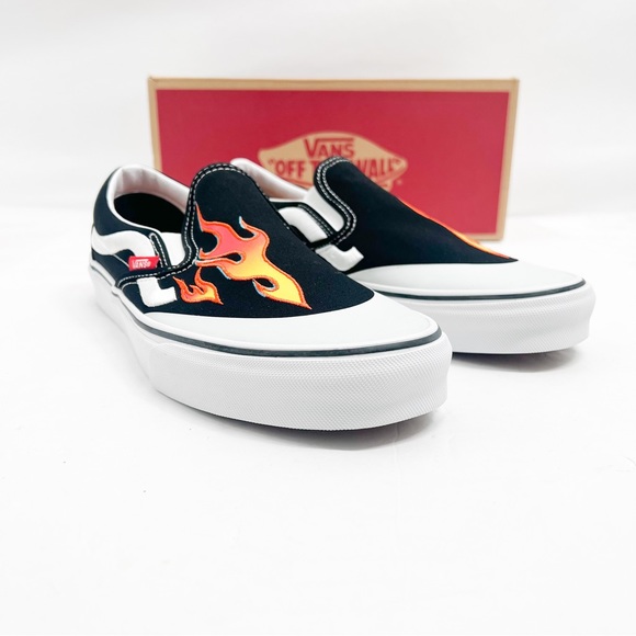 Vans x A$AP Worldwide Black Flame Classic Slip-On Sneakers - Picture 2 of 9